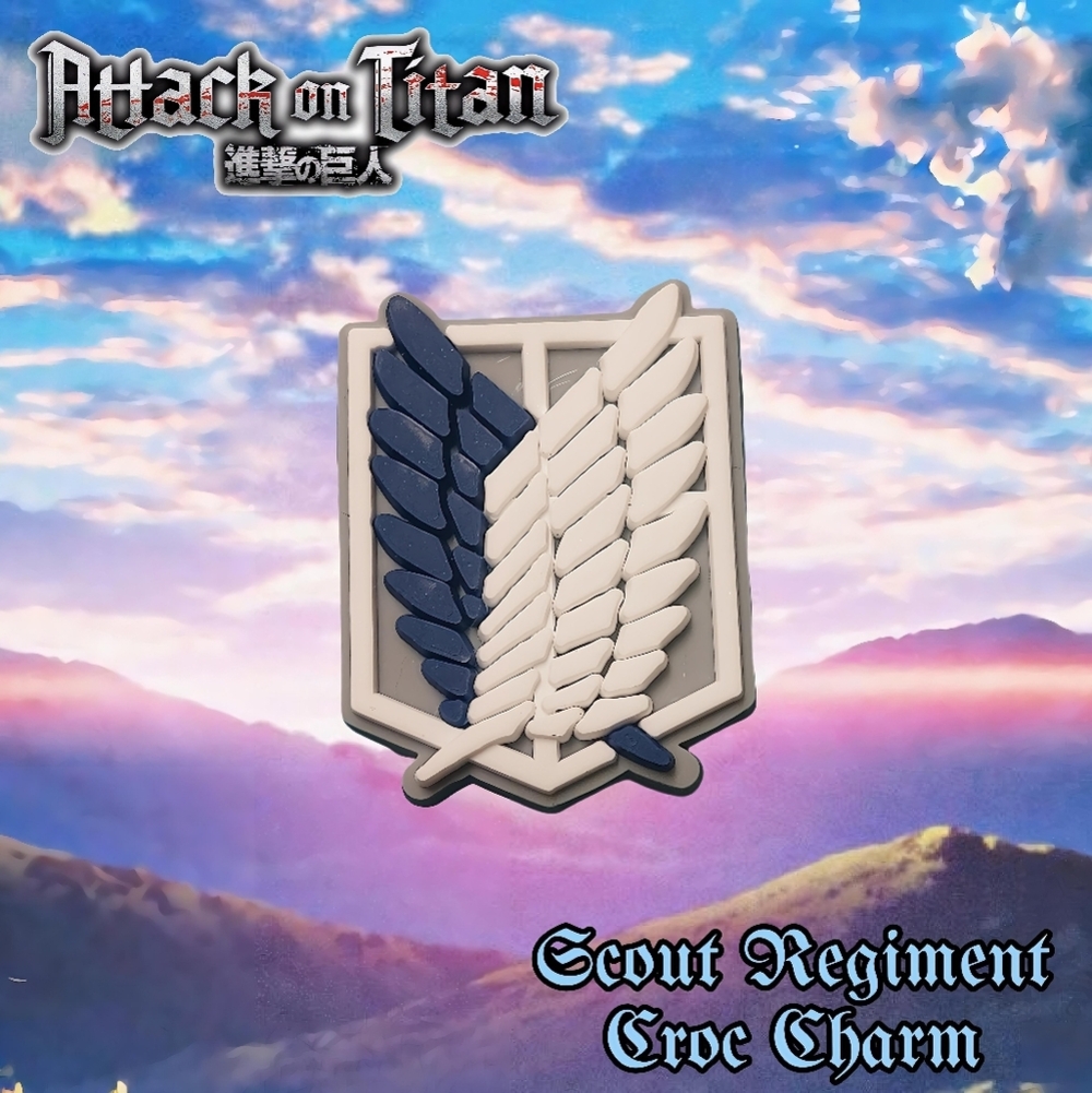💖3 Charms for $9💖 Scout Regiment Croc Charm – Wings of Freedom